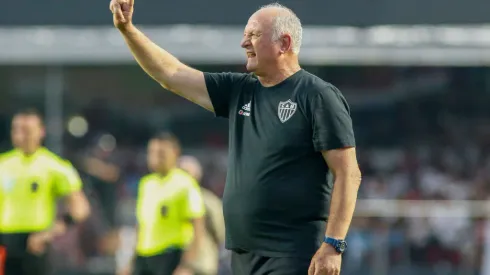 SAO PAULO, BRAZIL – AUGUST 06: Atletico Mineiro team coach Luiz Felipe Scolari reacts during a match between Sao Paulo and Atletico Mineiro as part of Brasileirao Series A 2023 at Morumbi Stadium on August 06, 2023 in Sao Paulo, Brazil. (Photo by Miguel Schincariol/Getty Images)
