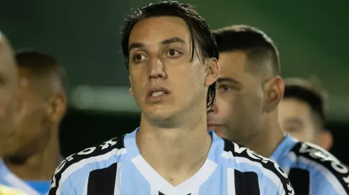 SP – Campinas – 05/08/2022 – BRASILEIRO B 2022, GUARANI X GREMIO – Geromel jogador do Gremio durante partida contra o Guarani no estadio Brinco de Ouro pelo campeonato Brasileiro B 2022. Foto: Diogo Reis/AGIF
