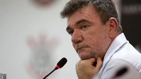 SP - Sao Paulo - 05/04/2018 - Coletiva de Imprensa do Corinthians - Presidente Andres Sanchez do Corinthians durante coletiva de imprensa antes do treino da equipe no CT Joaquim Grava Foto: Daniel Vorley/AGIF