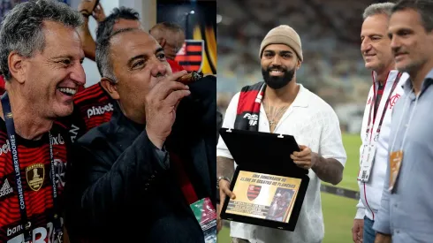 Foto Esq.: Flickr Oficial CR Flamengo/Marcelo Cortes e Foto Dir.: Jorge Rodrigues/AGIF – Marcos Braz vs Gabigol