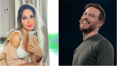 Foto 1: Instagram oficial de Maíra Cardi. Foto 2: Instagram oficial de Thiago Nigro.
