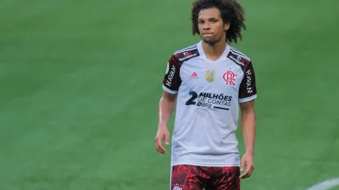 SP – Sao Paulo – 12/09/2021 – BRASILEIRO A 2021, PALMEIRAS X FLAMENGO – Willian Arao jogador do Flamengo durante partida contra o Palmeiras no estadio Arena Allianz Parque pelo campeonato Brasileiro A 2021. Foto: Marcello Zambrana/AGIF
