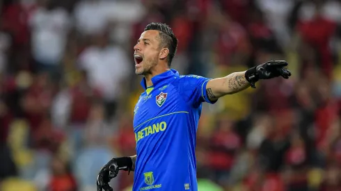 RJ – RIO DE JANEIRO – 01/06/2023 – COPA DO BRASIL 2023, FLAMENGO X FLUMINENSE – Fabio goleiro do Fluminense durante partida contra o Flamengo no estadio Maracana pelo campeonato Copa do Brasil 2023. Foto: Thiago Ribeiro/AGIF
