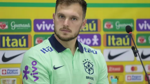 PA - BELEM - 05/09/2023 - SELECAO BRASILEIRA, TREINO - Lucas Perri jogador do Selecao Brasileira durante treino no estadio Mangueirao. Foto: Fernando Torres/AGIF