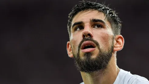 RJ - RIO DE JANEIRO - 21/05/2023 - BRASILEIRO A 2023, FLAMENGO X CORINTHIANS - Bruno Mendez jogador do Corinthians durante partida contra o Flamengo no estadio Maracana pelo campeonato BRASILEIRO A 2023. Foto: Thiago Ribeiro/AGIF