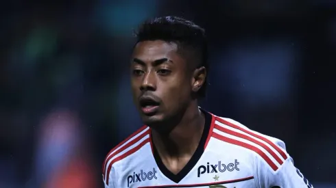 SP – SAO PAULO – 08/07/2023 – BRASILEIRO A 2023, PALMEIRAS X FLAMENGO – Bruno Henrique jogador do Flamengo durante partida contra o Palmeiras no estadio Arena Allianz Parque pelo campeonato Brasileiro A 2023. Foto: Ettore Chiereguini/AGIF
