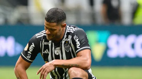 MG – BELO HORIZONTE – 27/08/2023 – BRASILEIRO A 2023, ATLETICO-MG X SANTOS – Hulk jogador do Atletico-MG lamenta chance perdida durante partida contra o Santos no estadio Arena MRV pelo campeonato Brasileiro A 2023. Foto: Alessandra Torres/AGIF
