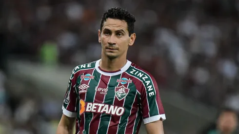 RJ - RIO DE JANEIRO - 08/08/2023 - LIBERTADORES 2023, FLUMINENSE X ARGENTINOS JUNIORS - Paulo Henrique Ganso jogador do Fluminense durante partida contra o Argentinos Juniors no estadio Maracana pelo campeonato Libertadores 2023. Foto: Thiago Ribeiro/AGIF