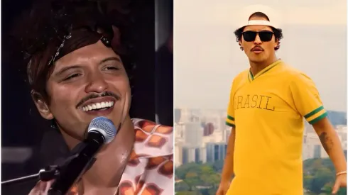 Fotos: Reprodução/Multishow (esquerda) – Instagram/Bruno Mars (direita)
