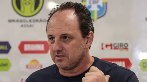 PR – CURITIBA – 14/09/2023 – BRASILEIRO A 2023, CORITIBA X BAHIA – Rogerio Ceni tecnico do Bahia durante entrevista antes da partida contra o Coritiba no estadio Couto Pereira pelo campeonato Brasileiro A 2023. Foto: Robson Mafra/AGIF
