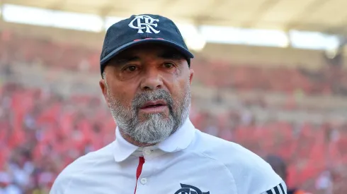 RJ – RIO DE JANEIRO – 17/09/2023 – COPA DO BRASIL 2023, FLAMENGO X SAO PAULO – Jorge Sampaoli tecnico do Flamengo durante partida contra o Sao Paulo no estadio Maracana pelo campeonato Copa do Brasil 2023. Foto: Thiago Ribeiro/AGIF
