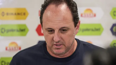 PR – CURITIBA – 14/09/2023 – BRASILEIRO A 2023, CORITIBA X BAHIA – Rogerio Ceni tecnico do Bahia durante entrevista antes da partida contra o Coritiba no estadio Couto Pereira pelo campeonato Brasileiro A 2023. Foto: Robson Mafra/AGIF
