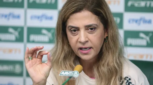 SP – Sao Paulo – 16/12/2021 – PALMEIRAS, COLETIVA PRESIDENTE – A Presidente do Palmeiras Leila Pereira durante coletiva de imprensa realizada no CT Barra Funda. Foto: Ettore Chiereguini/AGIF
