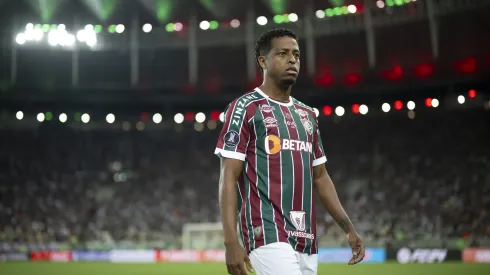 RJ - RIO DE JANEIRO - 24/08/2023 - LIBERTADORES 2023, FLUMINENSE X OLIMPIA - Keno jogador do Fluminense antes da partida contra o Olimpia no estadio Maracana pelo campeonato Libertadores 2023. Foto: Jorge Rodrigues/AGIF
