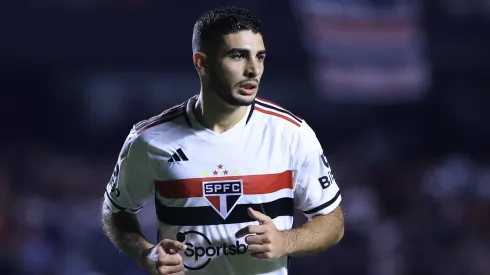 SP – SAO PAULO – 22/04/2023 – BRASILEIRO A 2023, SAO PAULO X AMERICA-MG – Michel Araujo jogador do Sao Paulo durante partida contra o America-MG no estadio Morumbi pelo campeonato BRASILEIRO A 2023. Foto: Marcello Zambrana/AGIF
