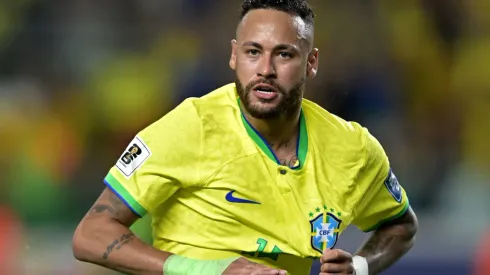 BELEM, BRAZIL – SEPTEMBER 08: Neymar Jr. of Brazil celebrates after scoring the fourth goal of his team during a FIFA World Cup 2026 Qualifier match between Brazil and Bolivia at Mangueirao on September 08, 2023 in Belem, Brazil. (Photo by Pedro Vilela/Getty Images)
