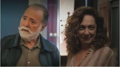 Antônio e Agatha em Terra e Paixão. Fotos: Reprodução/TV Globo
