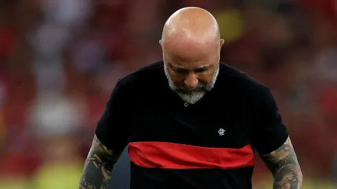 RIO DE JANEIRO, BRAZIL – APRIL 30: Jorge Sampaoli, head coach of Flamengo reacts during a match between Flamengo and Botafogo as part of Brasileirao 2023 at Maracana Stadium on April 30, 2023 in Rio de Janeiro, Brazil. (Photo by Buda Mendes/Getty Images)
