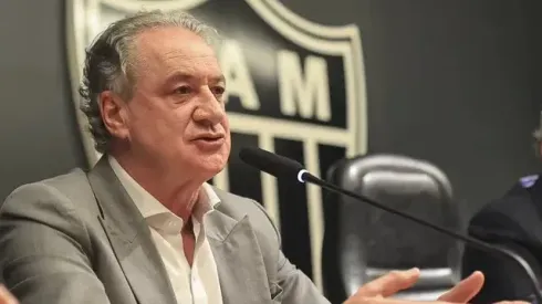 Foto: Divulgação Atlético-MG/ Pedro Souza. Presidente em entrevista.
