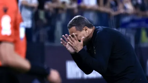 SP – SAO PAULO – 22/09/2023 – BRASILEIRO A 2023, CORINTHIANS X BOTAFOGO – Vanderlei Luxemburgo tecnico do Corinthians durante partida contra o Botafogo no estadio Arena Corinthians pelo campeonato Brasileiro A 2023. Foto: Marcello Zambrana/AGIF
