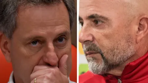 Fotos: Thiago Ribeiro e Robson Mafra/AGIF - Landim acabou demitindo Sampaoli