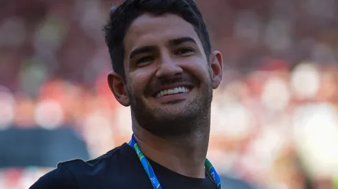 RJ – RIO DE JANEIRO – 17/09/2023 – COPA DO BRASIL 2023, FLAMENGO X SAO PAULO -Alexandre Pato jogador do Sao Paulo antes da partida contra o Flamengo no estadio Maracana pelo campeonato Copa do Brasil 2023. Foto: Thiago Ribeiro/AGIF
