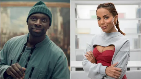 Omar Sy (Lupin) e Anitta em Elite – Fotos: Reprodução/Netflix 
