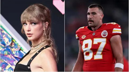 Taylor Swift e Travis Kelce. Fotos: Getty Images
