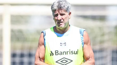 Foto: Lucas Uebel/Grêmio/Divulgação – Renato: técnico pode ficar fora do GreNal 440

