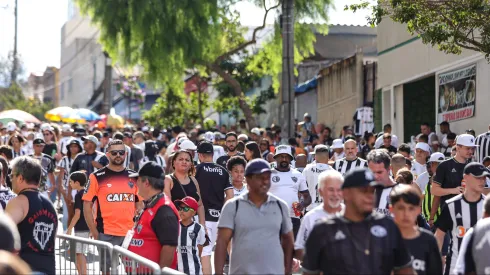 MG – BELO HORIZONTE – 18/03/2023 – MINEIRO 2023, ATLETICO-MG X ATHLETIC CLUB – Torcida do Atletico-MG durante partida contra Athletic Club no estadio Independencia pelo campeonato Mineiro 2023. Foto: Gilson Junio/AGIF
