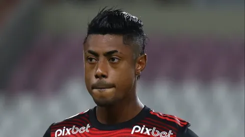 LIMA, PERU – APRIL 05: Bruno Henrique of Flamengo looks on prior to a match between Sporting Cristal and Flamengo as part of Copa CONMEBOL Libertadores 2022 at Estadio Nacional de Lima on April 5, 2022 in Lima, Peru. (Photo by Leonardo Fernandez/Getty Images)
