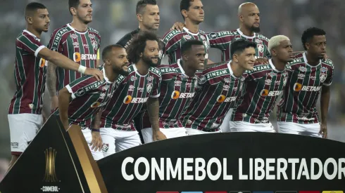 RJ – RIO DE JANEIRO – 27/09/2023 – LIBERTADORES 2023, FLUMINENSE X INTERNACIONAL – Jogadores do Fluminense posam para foto antes na partida contra Internacional no estadio Maracana pelo campeonato Libertadores 2023. Foto: Jorge Rodrigues/AGIF
