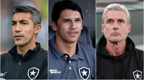 Foto: Jorge Rodrigues/Thiago Ribeiro/AGIF – Os três treinadores do Botafogo em 2023
