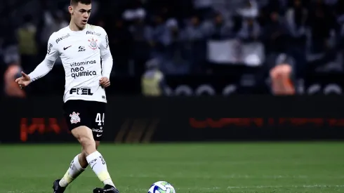 SP – SAO PAULO – 26/08/2023 – BRASILEIRO A 2023, CORINTHIANS X GOIAS – Gabriel Moscardo jogador do Corinthians durante partida contra o Goias no estadio Arena Corinthians pelo campeonato Brasileiro A 2023. Foto: Marcello Zambrana/AGIF
