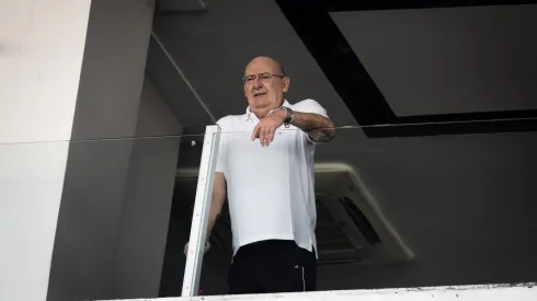 SP – SANTOS – 23/07/2023 – BRASILEIRO A 2023, SANTOS X BOTAFOGO – Andres Rueda presidente do Santos durante partida contra o Botafogo no estadio Vila Belmiro pelo campeonato Brasileiro A 2023. Foto: Abner Dourado/AGIF
