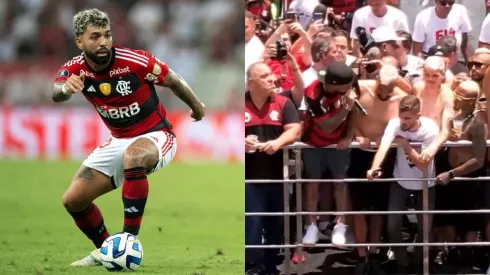 Foto Esq.: Jorge Rodrigues/AGIF e Foto Dir.: Reprodução LF FLA/YouTube - Gabigol