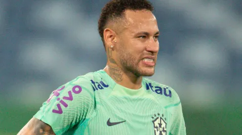 MT – CUIABA – 10/10/2023 – SELECAO BRASILEIRA, TREINO – Neymar Jr. jogador da Selecao Brasileira durante treino no estadio Arena Pantanal. Foto: Gil Gomes/AGIF