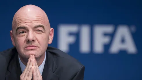 ZURICH, SWITZERLAND – MARCH 18: FIFA president Gianni Infantino speaks during a press conference after the  FIFA executive committee meeting at the FIFA headquarters on March 18, 2016 in Zurich, Switzerland. (Photo by Valeriano Di Domenico/Getty Images)
