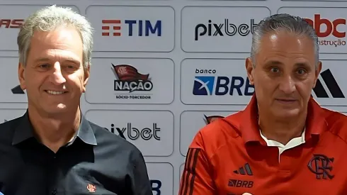 Rodolfo Landim e Tite
