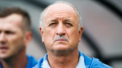 SAO PAULO, BRAZIL – OCTOBER 14: Luiz Felipe Scolari, head coach of Palmeiras looks on during the match against Gremio for the Brasileirao Series A 2018 at Pacaembu Stadium on October 14, 2018 in Sao Paulo, Brazil. (Photo by Alexandre Schneider/Getty Images)
