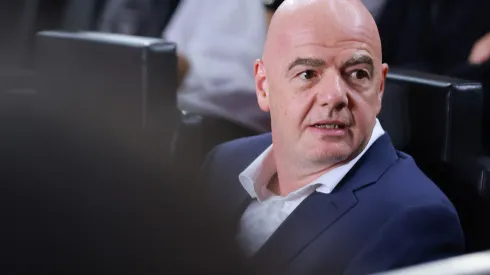 FORT LAUDERDALE, FLORIDA – SEPTEMBER 27: FIFA President Gianni Infantino watches the match between Inter Miami and the Houston Dynamo during the 2023 U.S. Open Cup Final at DRV PNK Stadium on September 27, 2023 in Fort Lauderdale, Florida. (Photo by Hector Vivas/Getty Images)
