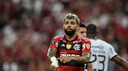 RJ – RIO DE JANEIRO – 03/08/2023 – LIBERTADORES 2023, FLAMENGO X OLIMPIA – Gabigol jogador do Flamengo durante partida contra o Olimpia no estadio Maracana pelo campeonato Libertadores 2023. Foto: Thiago Ribeiro/AGIF
