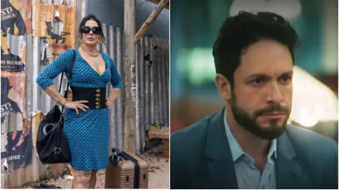 Emingarda e Luigi in Terra e Passione.  Immagine 1: Gishu/Victor Polak;  Immagine 2: Riproduzione/Globo TV