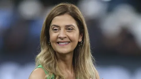 SAO PAULO, BRAZIL – MARCH 02: Leila Mejdalani Pereira, President of Palmeiras celebrates after the final second leg match between Palmeiras and Athletico Paranaense as part of the CONMEBOL Recopa Sudamericana at Allianz Parque on March 02, 2022 in Sao Paulo, Brazil. (Photo by Alexandre Schneider/Getty Images)
