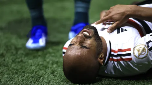 SP – SAO PAULO – 25/10/2023 – BRASILEIRO A 2023, PALMEIRAS X SAO PAULO – Lucas Moura jogador do Sao Paulo durante partida contra o Palmeiras no estadio Arena Allianz Parque pelo campeonato Brasileiro A 2023. Foto: Marcello Zambrana/AGIF
