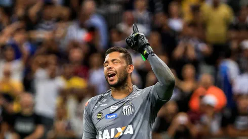 Santos define futuro de goleiro Vladimir após Xingamentos e críticas<br />
 –  Foto: Ale Cabral/AGIF
