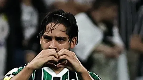 Benitez jogador do America-MG comemora seu gol durante partida contra o Corinthians no estadio Arena Corinthians pelo campeonato Brasileiro A 2023. Foto: Fabio Giannelli/AGIF
