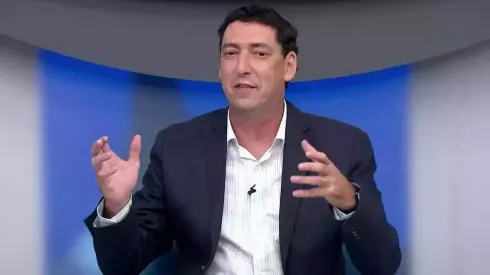 PVC falando sobre Gustavo Scarpa, alvo do Flamengo para 2024 – Foto: Reprodução/TV Globo
