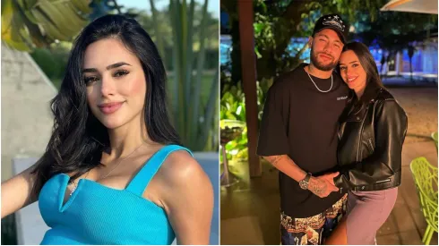 Foto 1: Bruna Biancardi Foto 2: Neymar (à esqueda) e Bruna Biancardi (à direita) – Fotos: Instagram/Bruna e Instagram/Neymar
