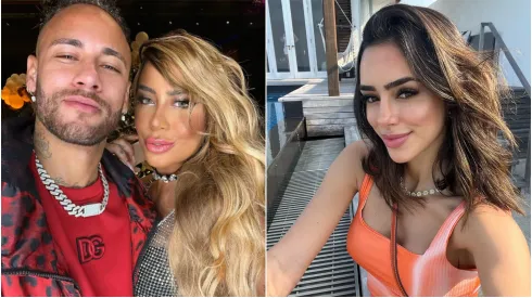 Rafaella, irmã de Neymar, posta suposta indireta para Bruna Biancardi – Foto 1: Reprodução/Instagram de Rafaella Santos | Foto 2: Reprodução/Instagram de Bruna Biancardi 
